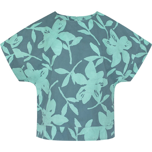 Blossom Sea Glass Crew Blouse