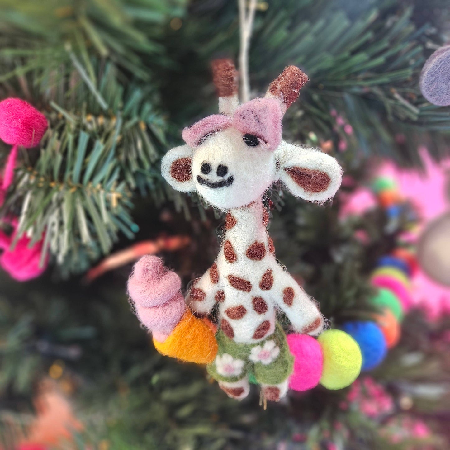 Handmade Felt Ginny the Giraffe Ornament