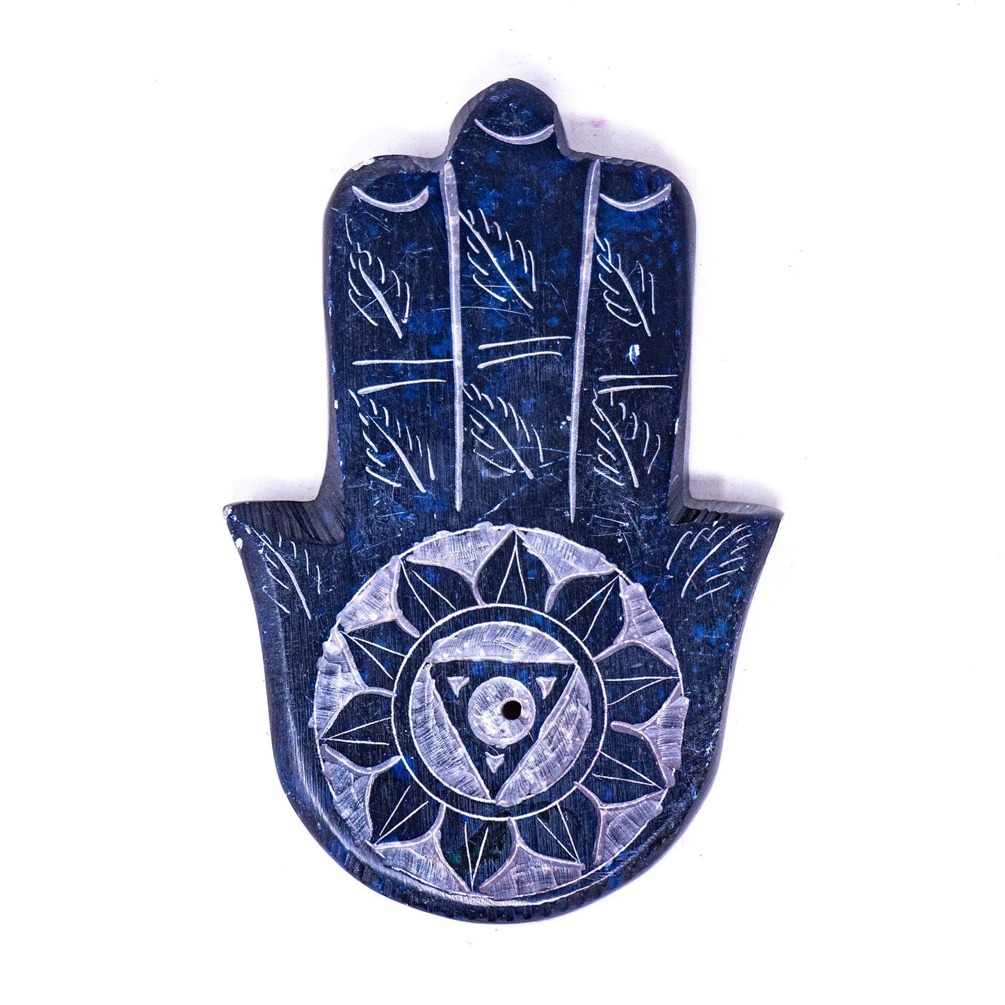 Hamsa Hand Soapstone Incense Holders