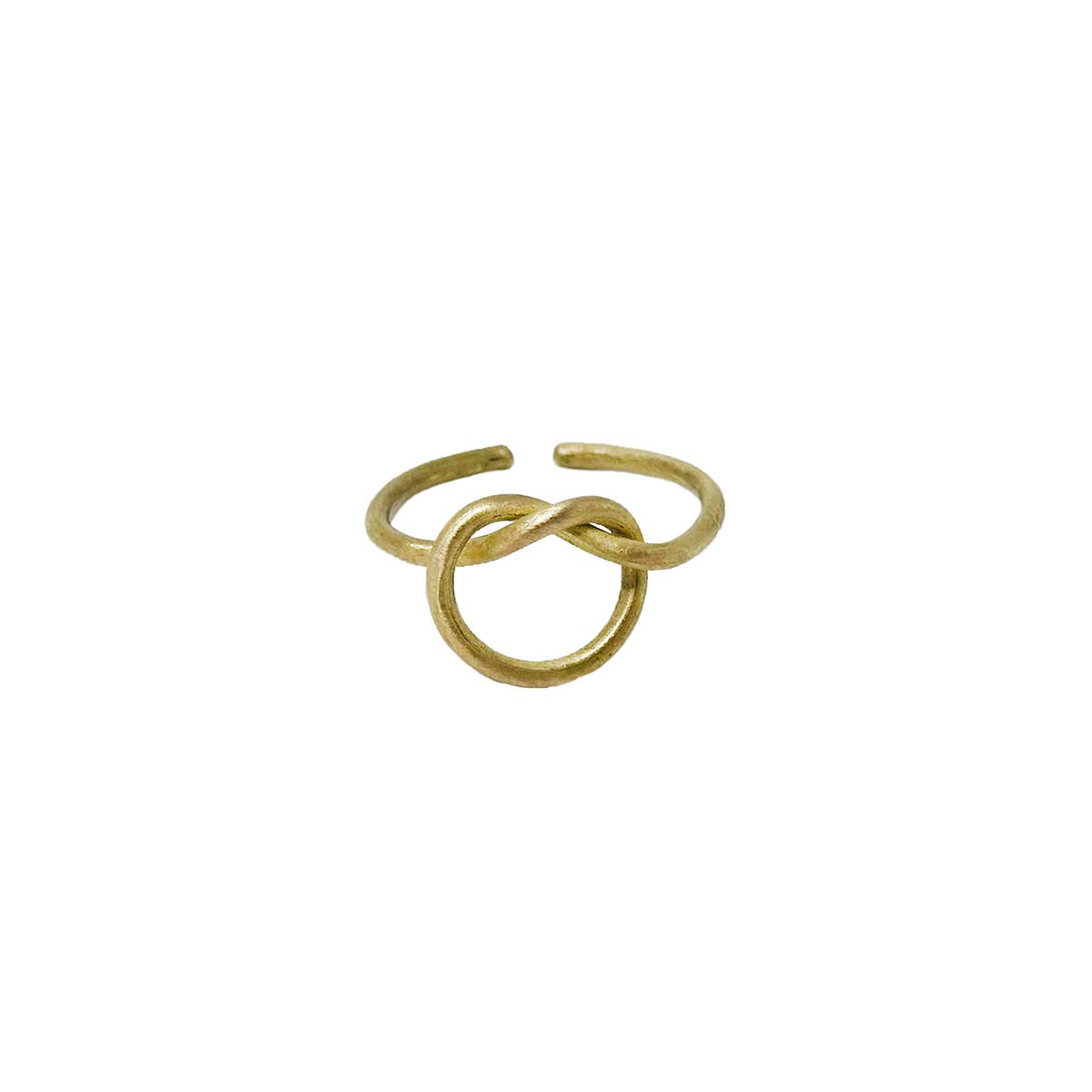 Gold Knotted Circle Ring