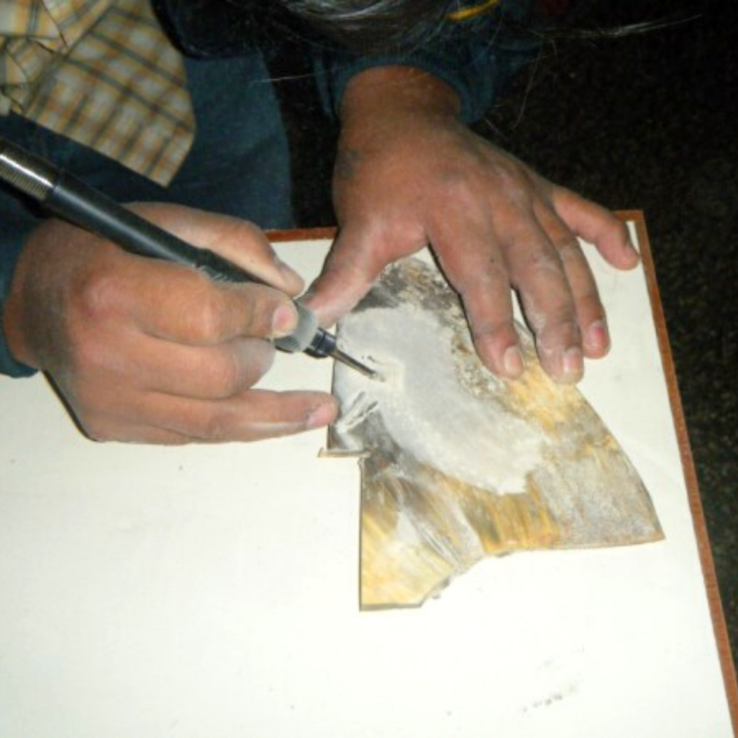 Recycled Horn Elephant Keychain