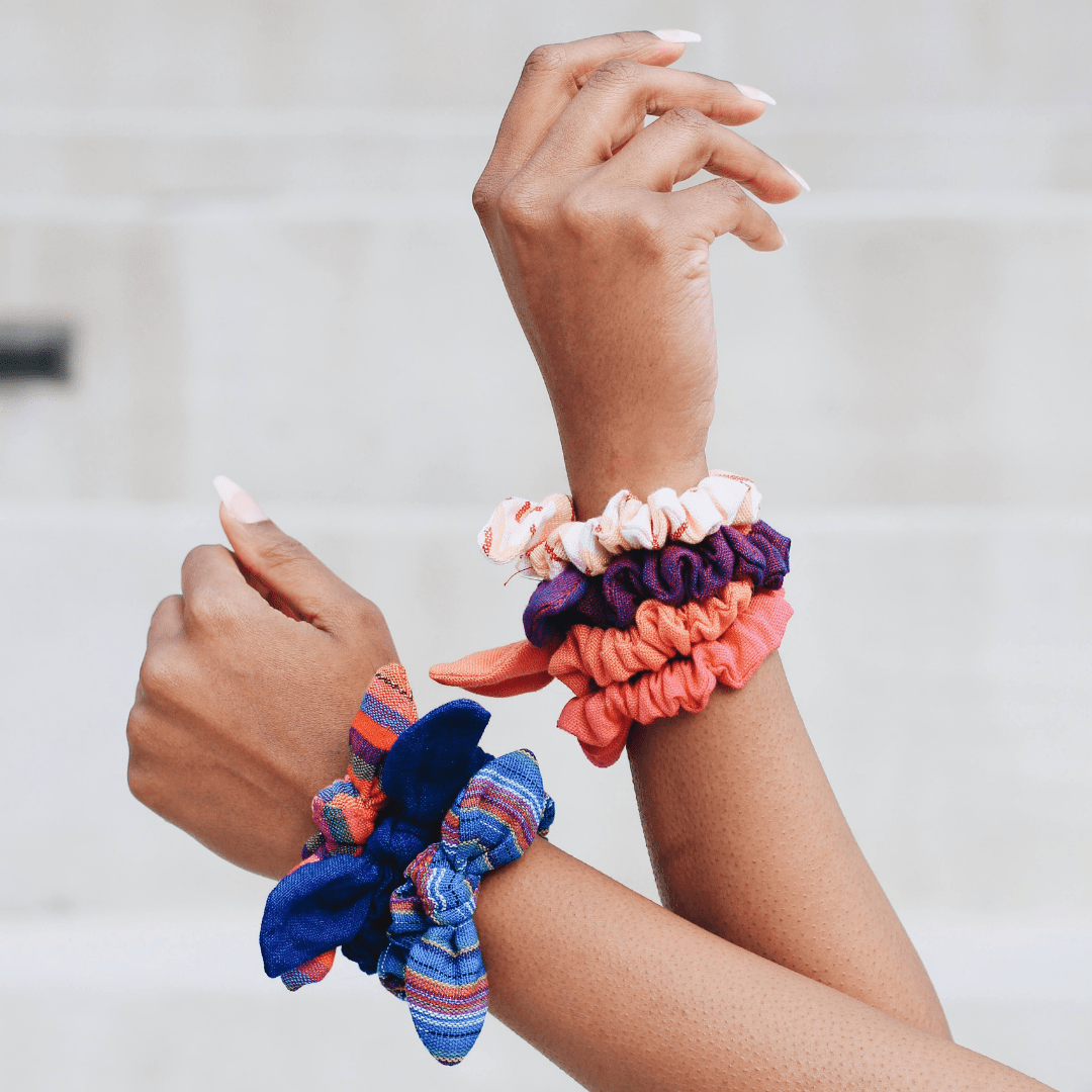 Tie Scrunchies: Pastel