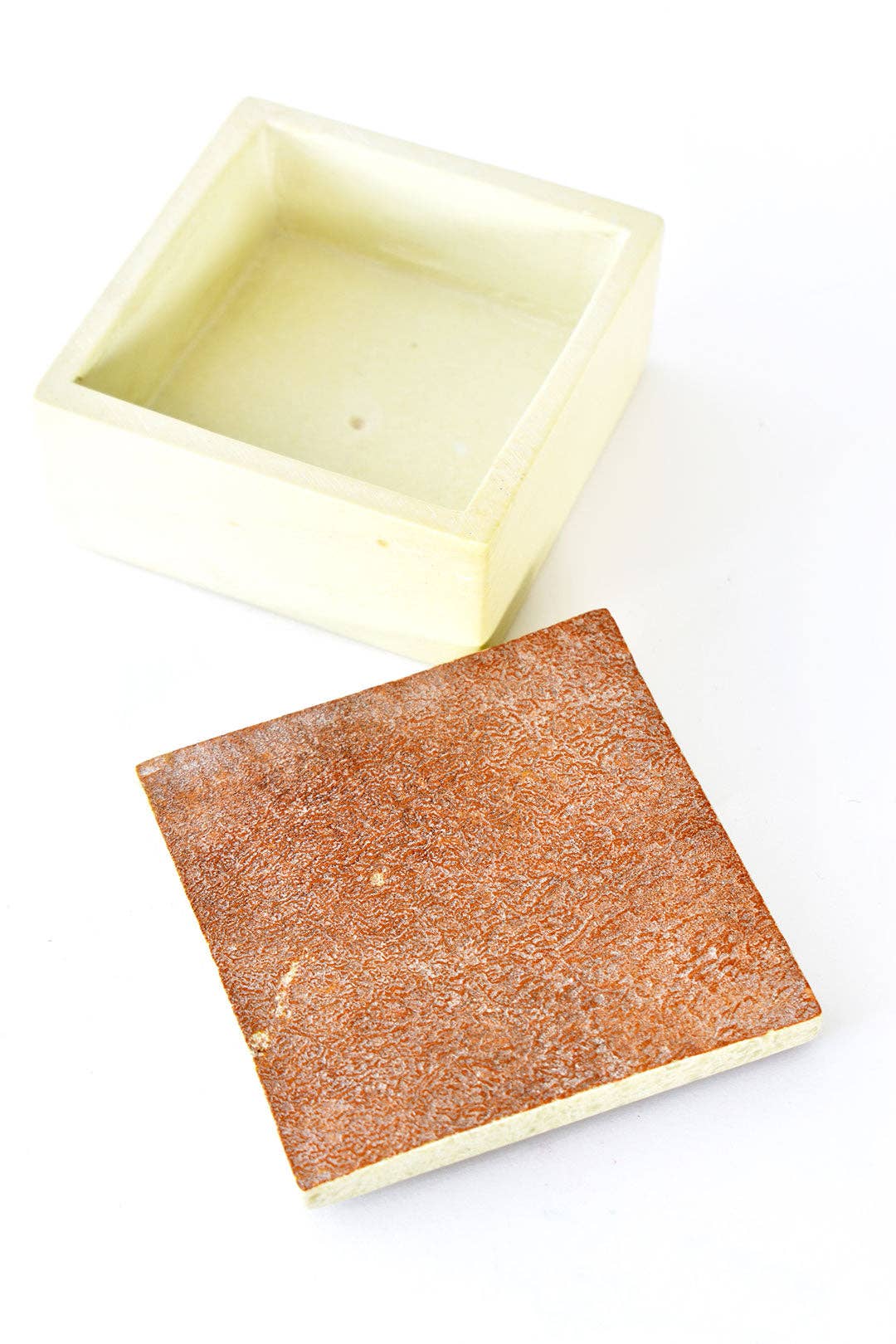 Kenyan Rustic Soapstone Square Box