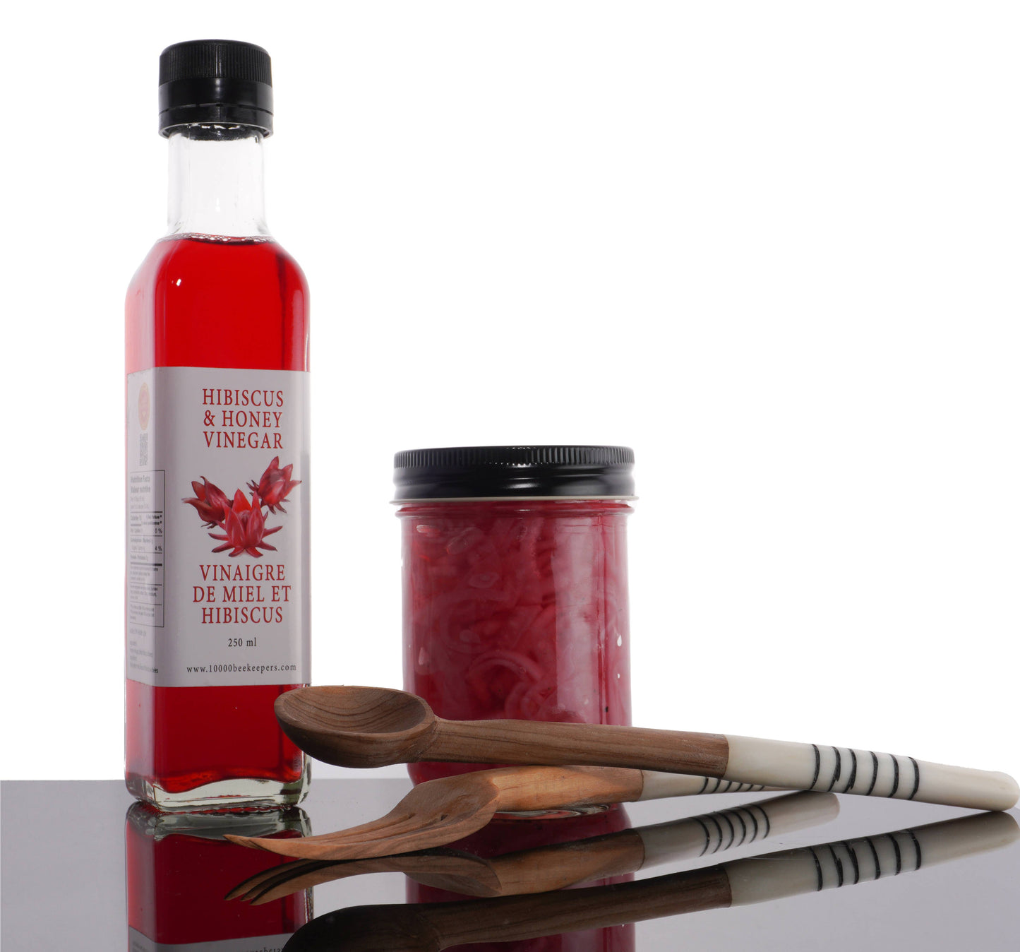 Organic Hibiscus & Honey Vinegar