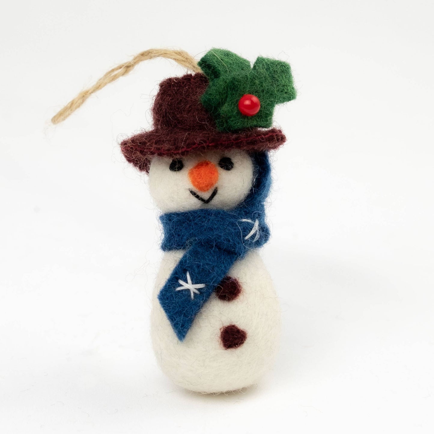 Felt Winter Snowman Ornaments