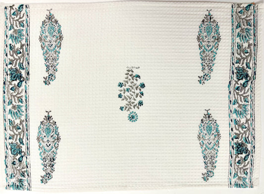 Block Print Textured Hand Towel