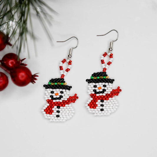 Frosty Beaded Earrings