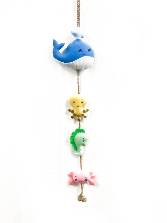 Handmade Ocean Animals Felt Wall Hanging