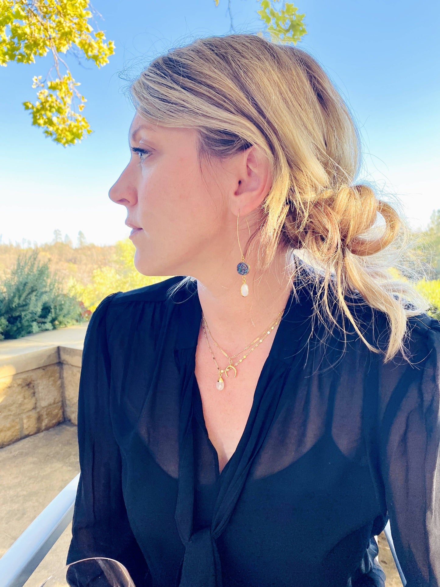 Teardrop Moonstone Pendant