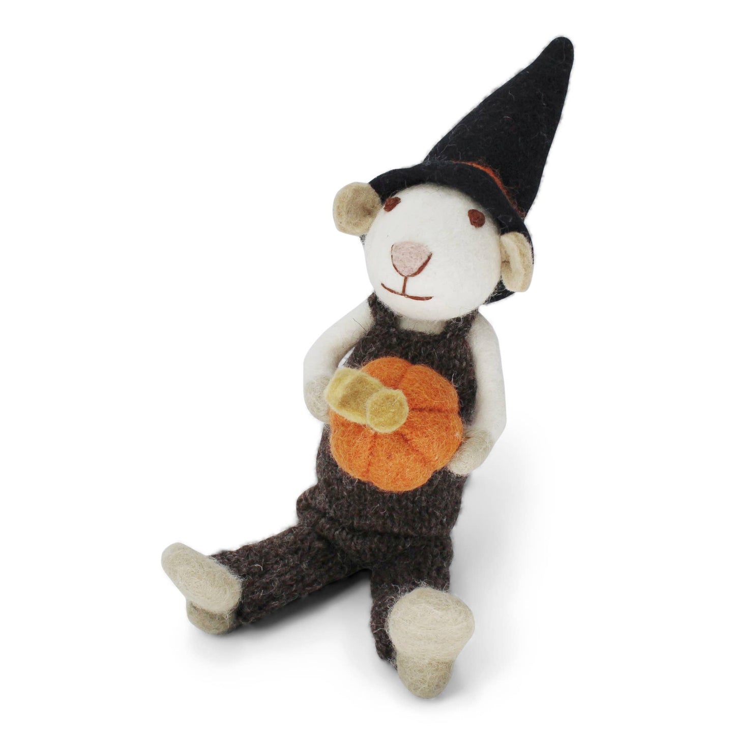 Boy Pumpkin Mouse Figurine