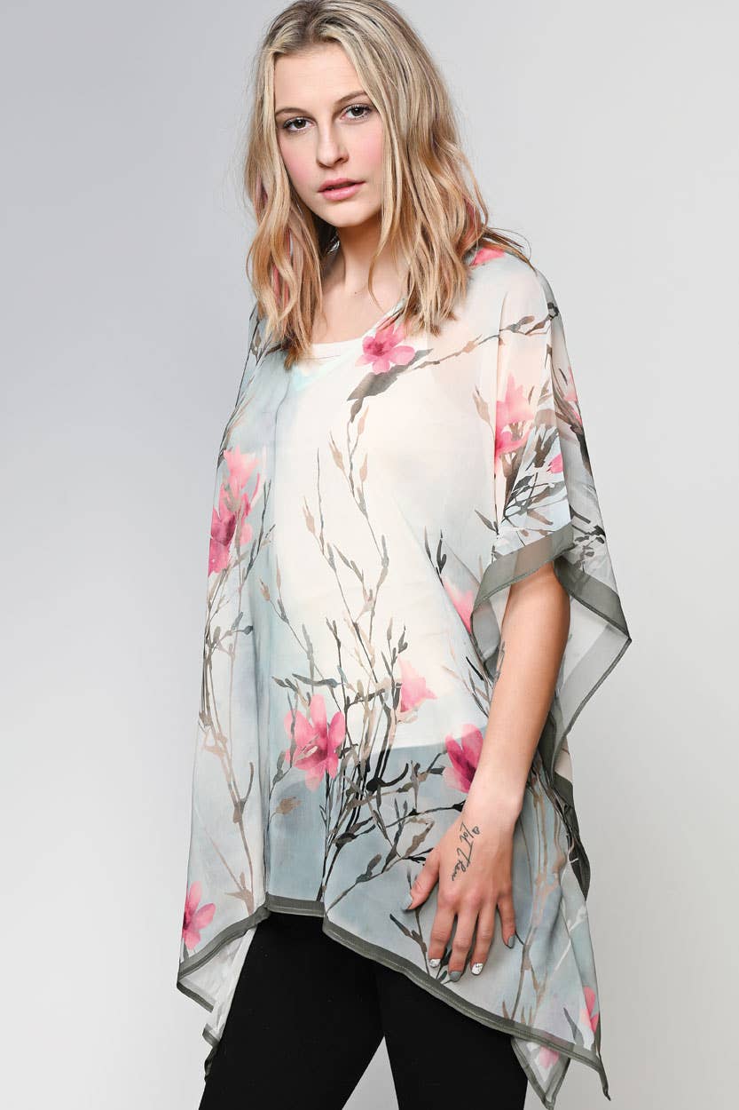 Kumari Cupro Tops: Emerald & Amethyst