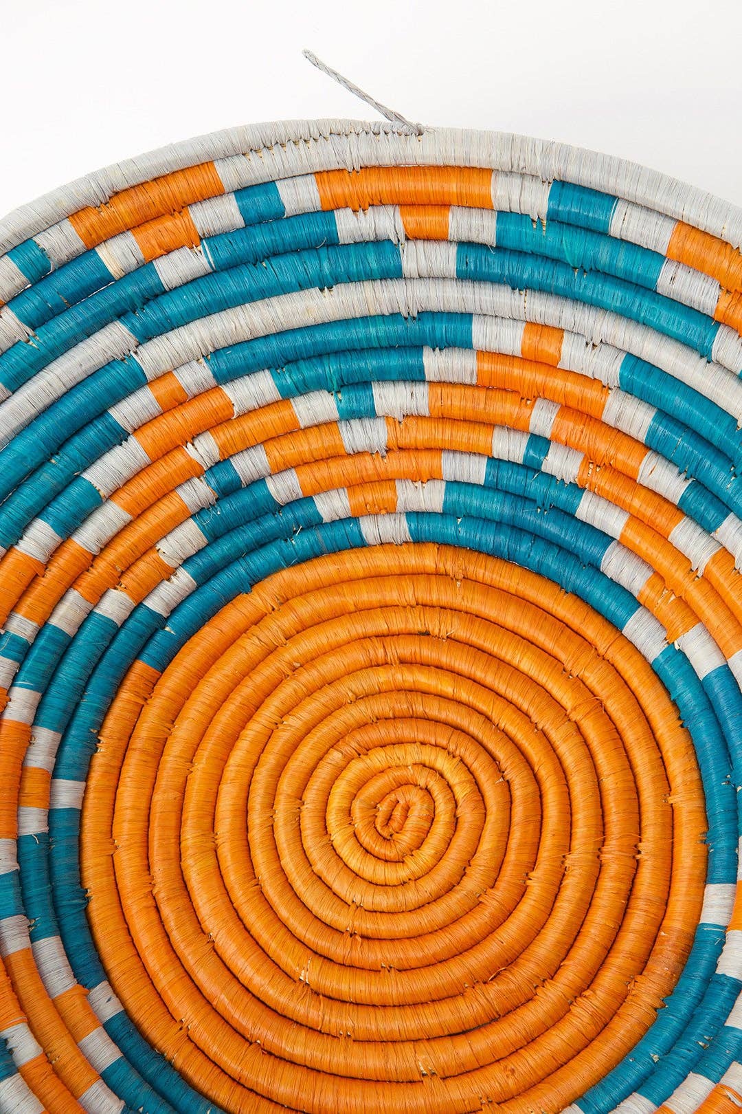 Ugandan Moon Mountains Raffia Coil Basket