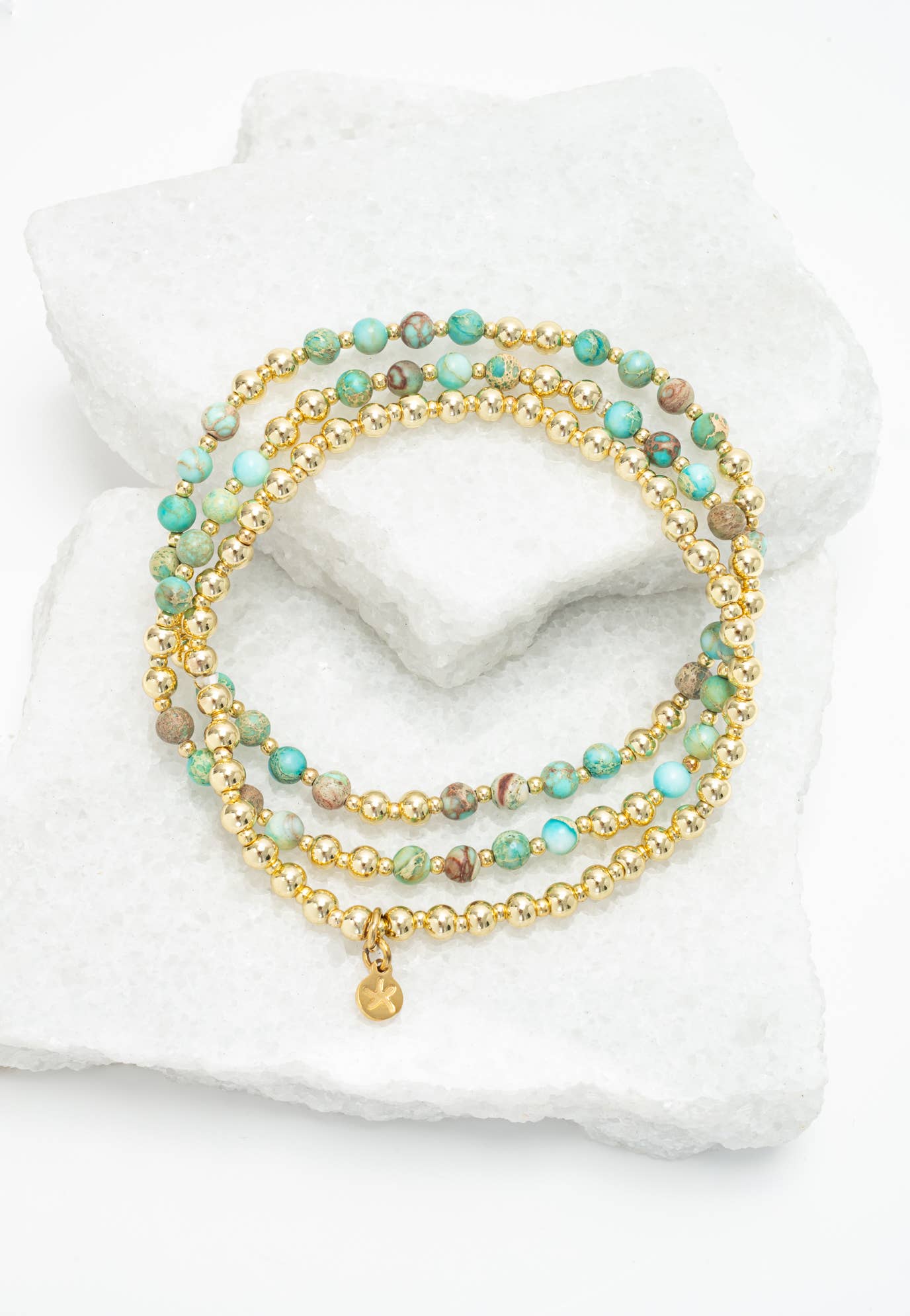 Light We Carry Bracelet Set in  Turquoise