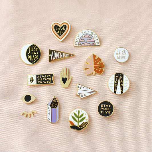 Winky Eyes Enamel Pin Set