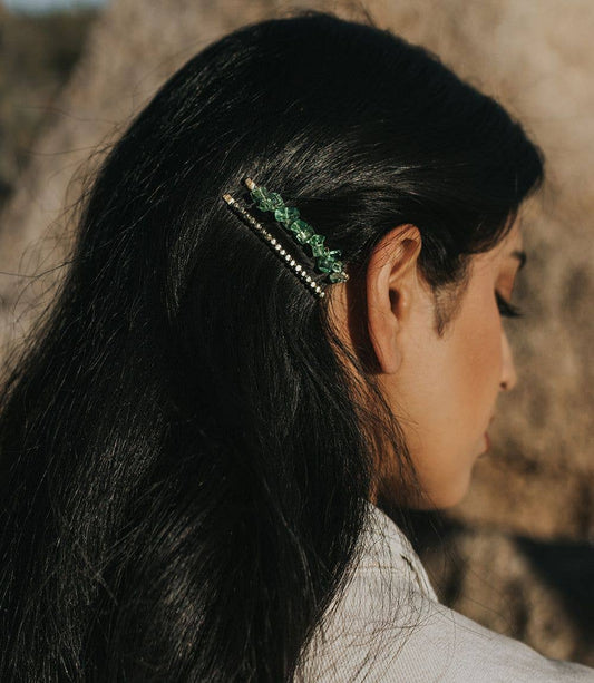 Indali Aventurine Bobby Pins