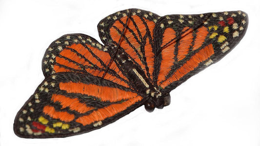 Monarch Butterfly Woven Ornament