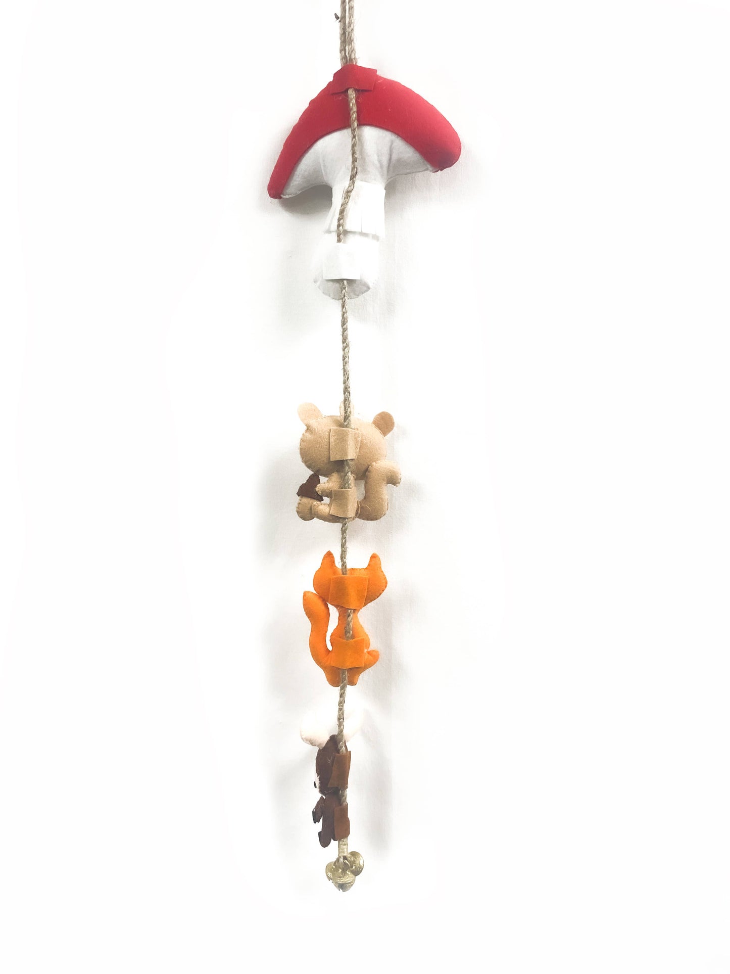 Handmade Woodland Creatures Felt Wall Hanging