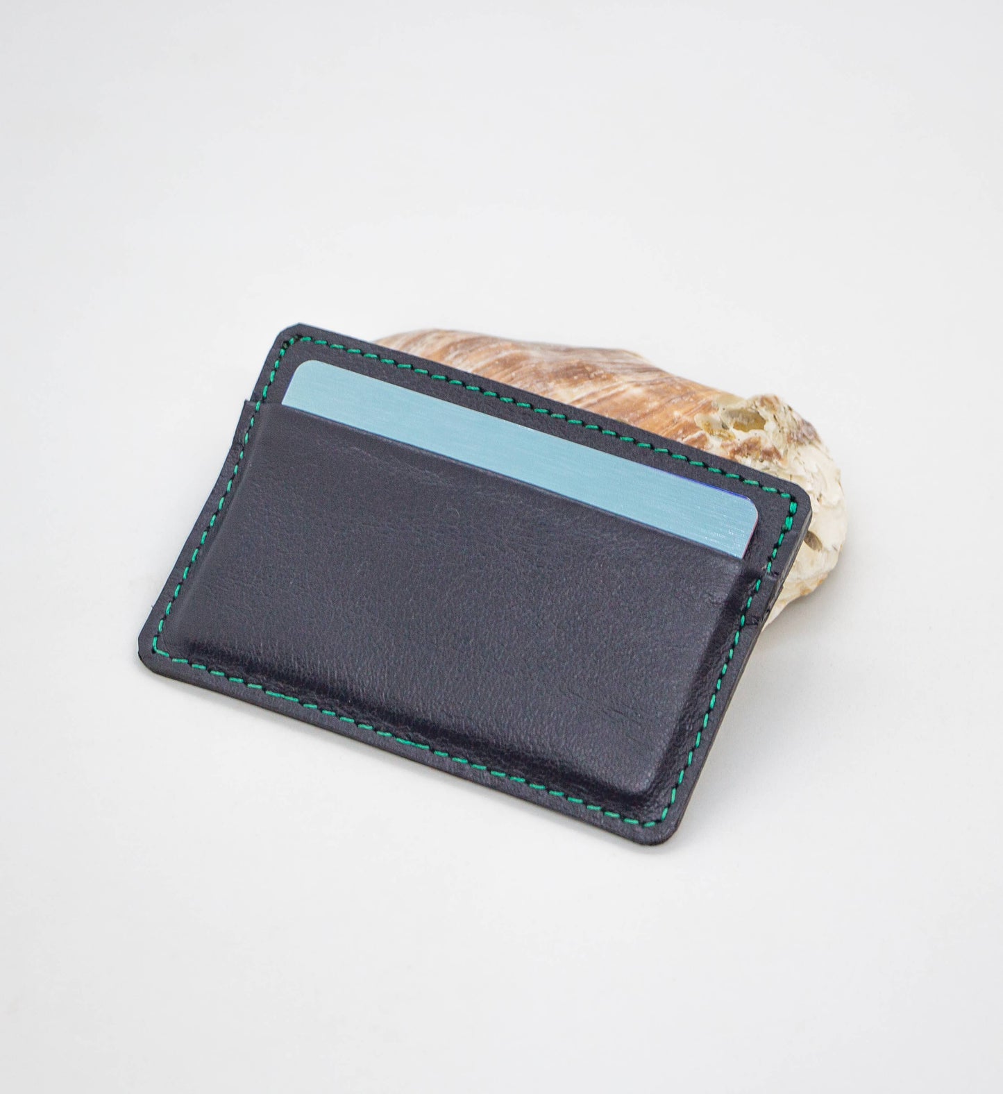 Deep Ocean Leather Card Wallet