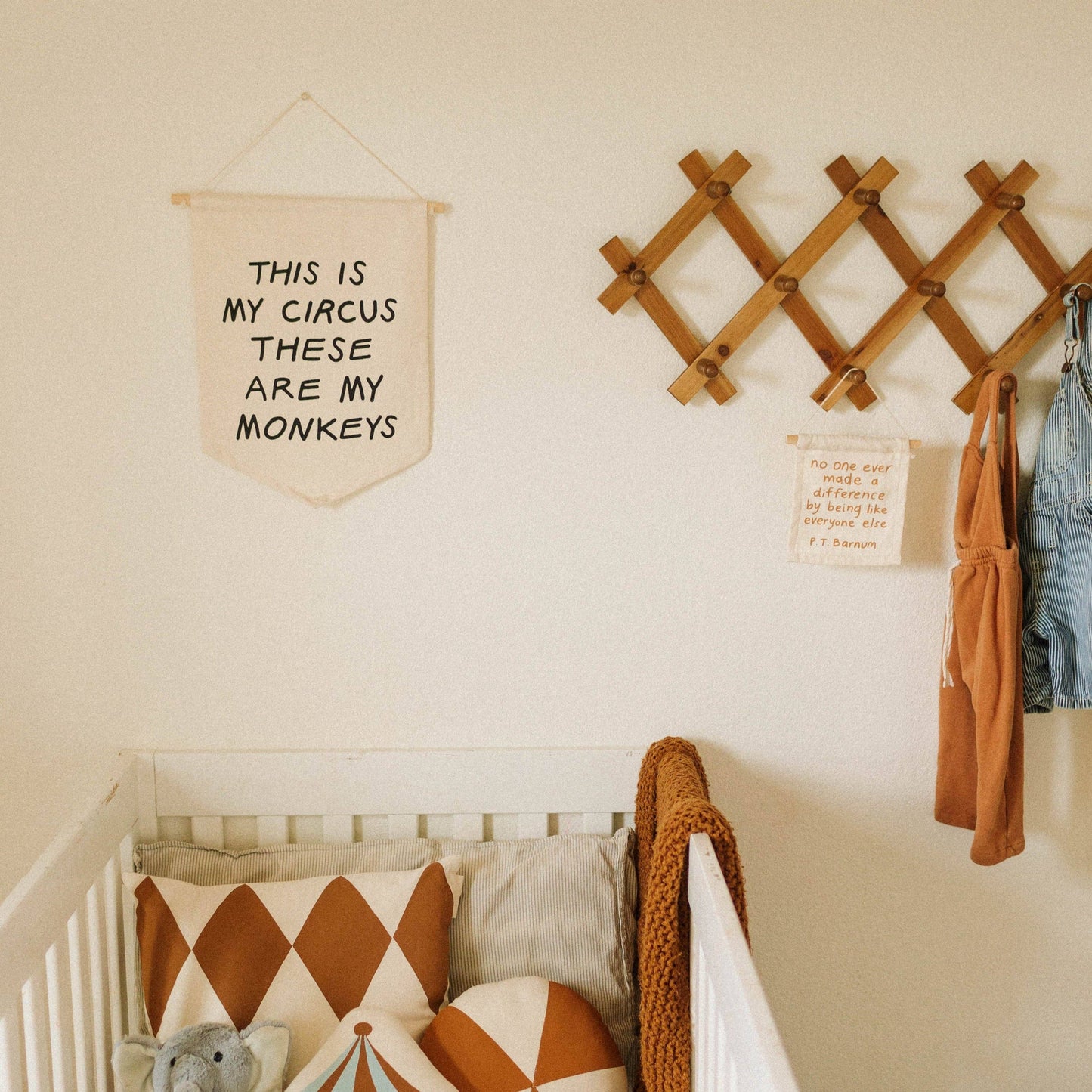 This is My Circus Canvas Wall Hanging