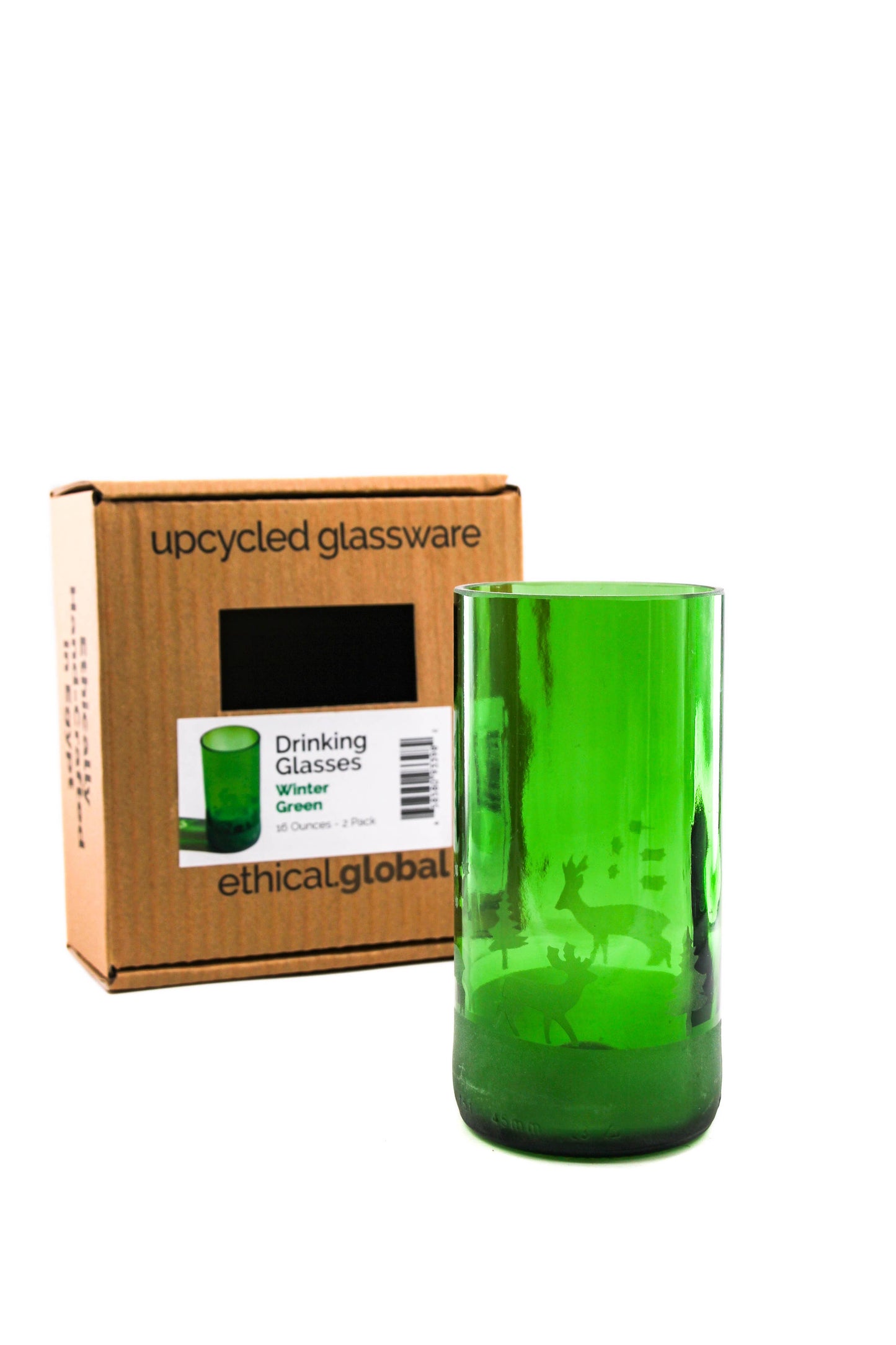 Upcycled Holiday Drinking Glasses