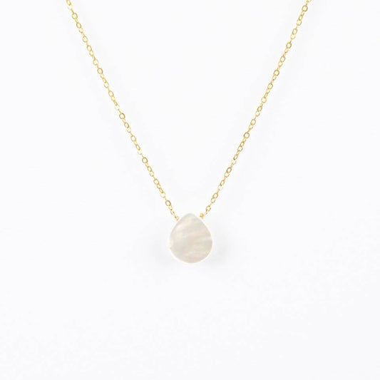 Mother of Pearl Tear Drop Necklace