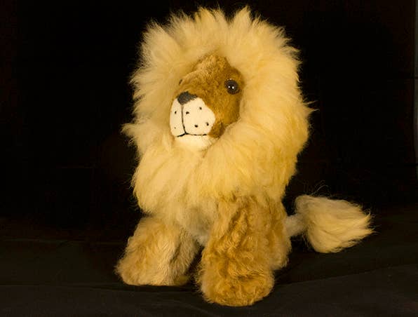 Alpaca Fur Lion Stuffed Animal