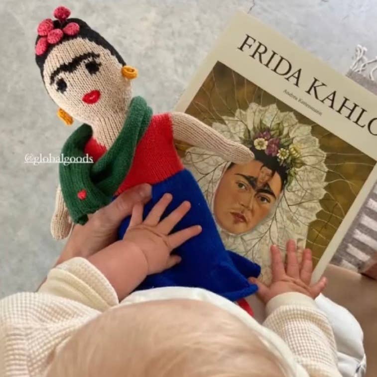 Knit Frida Kahlo Knit Doll