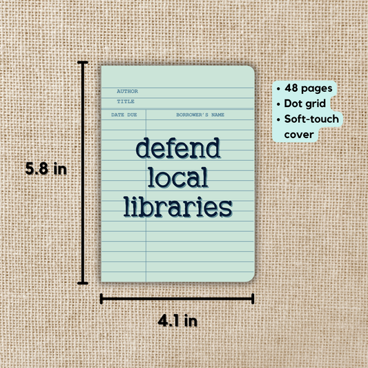 Defend Local Libraries Pocket Journal