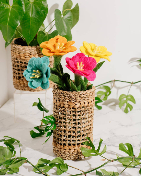Felt Pink Camellia Flower