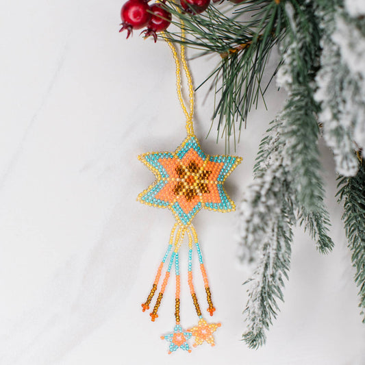 Multi Star Beaded Ornament
