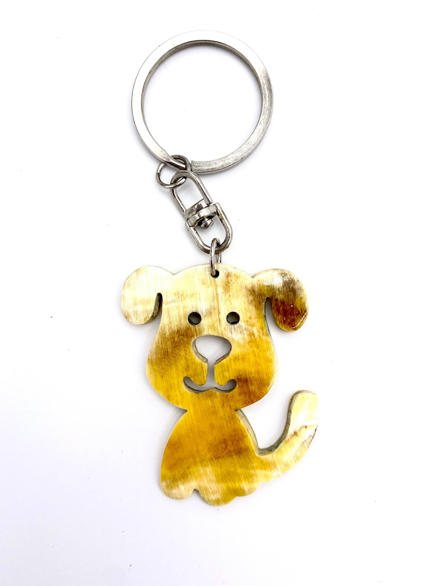 Recycled Horn Dog Keychain