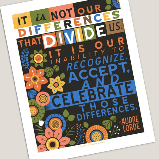 Audre Lord Quote Art Print