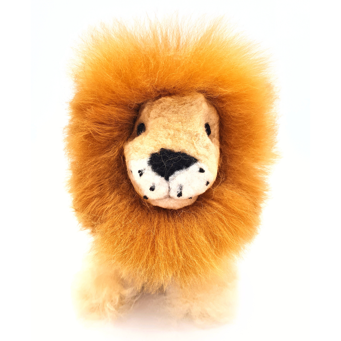 Alpaca Fur Lion Stuffed Animal