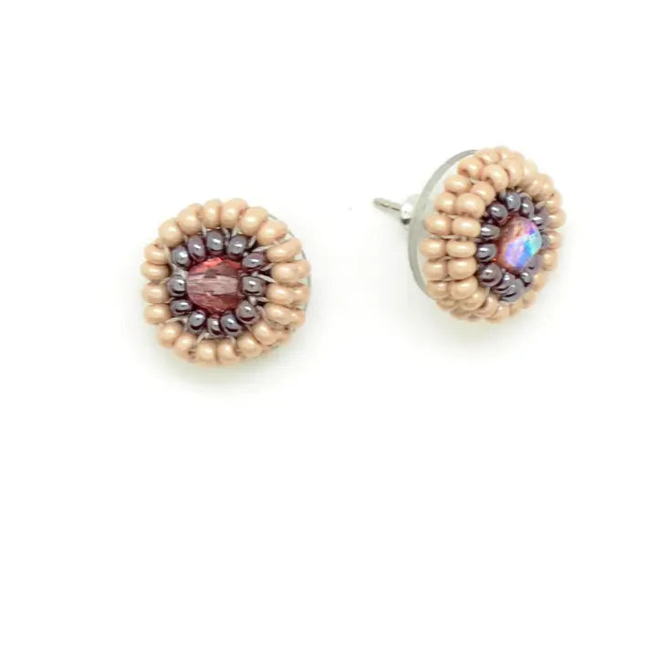 Beaded Dot Earrings