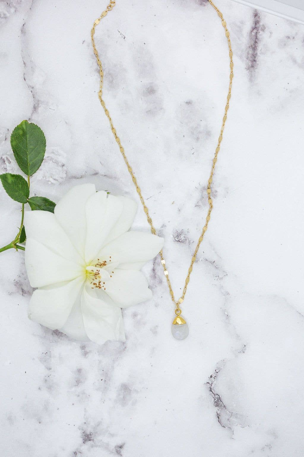 Teardrop Moonstone Pendant