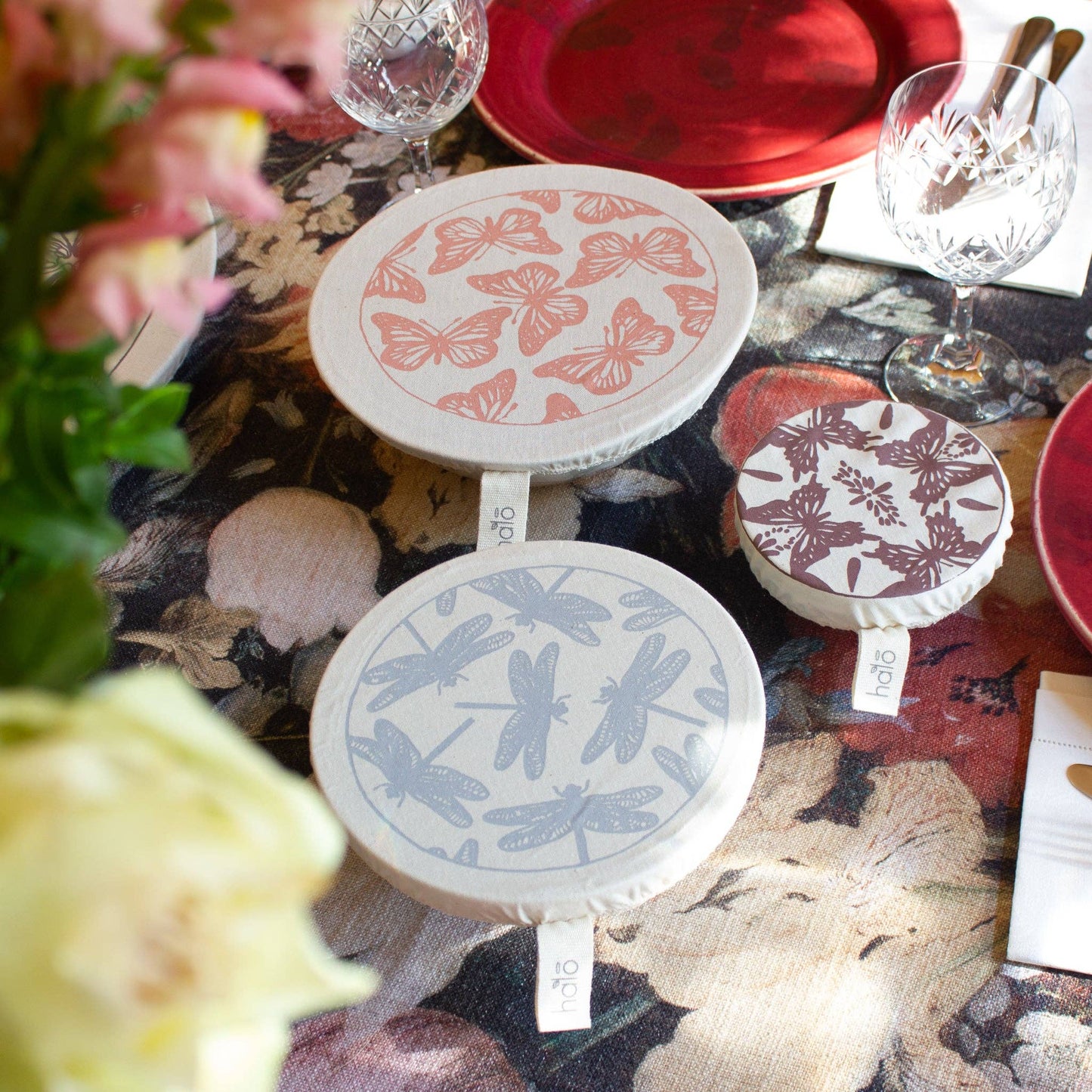 Butterfly Small  Dish and Bowl Cover Set