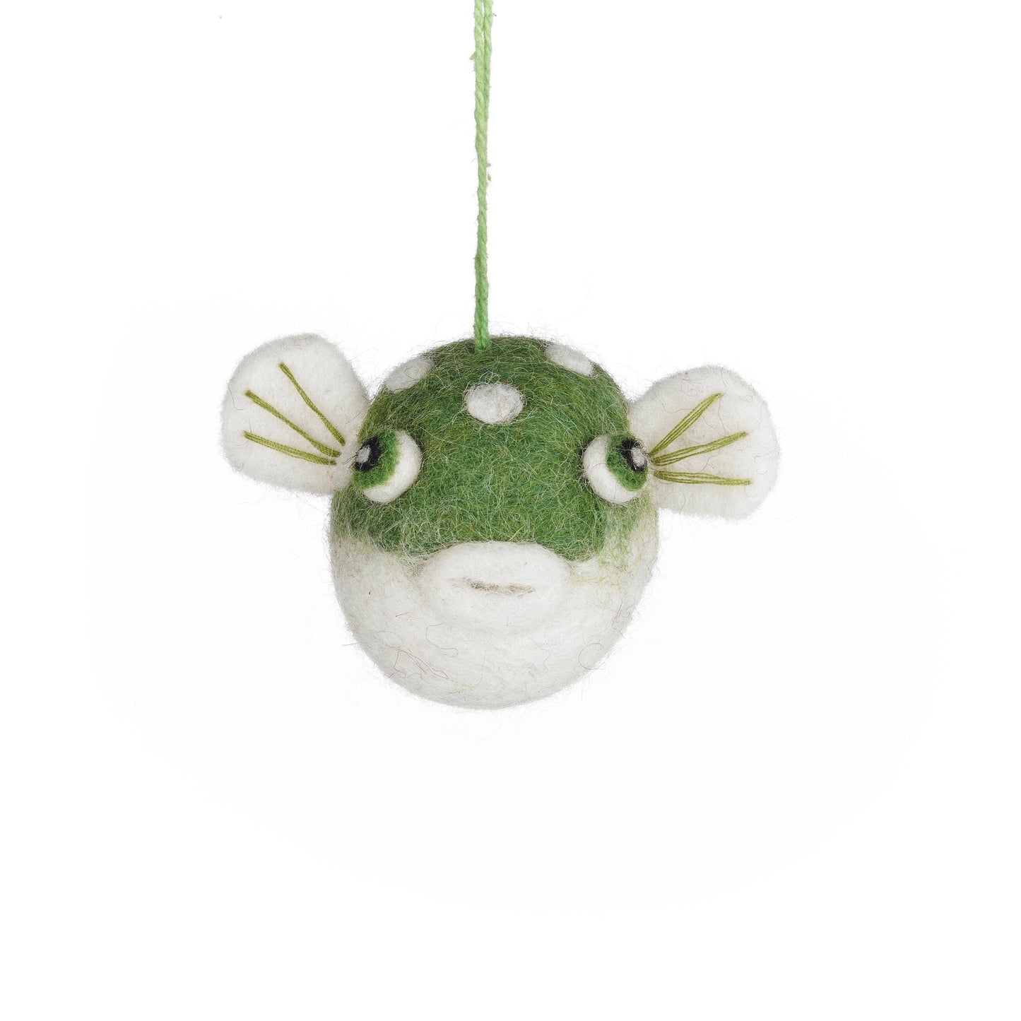 Handmade Felt Puffer Fish Sealife Ornament