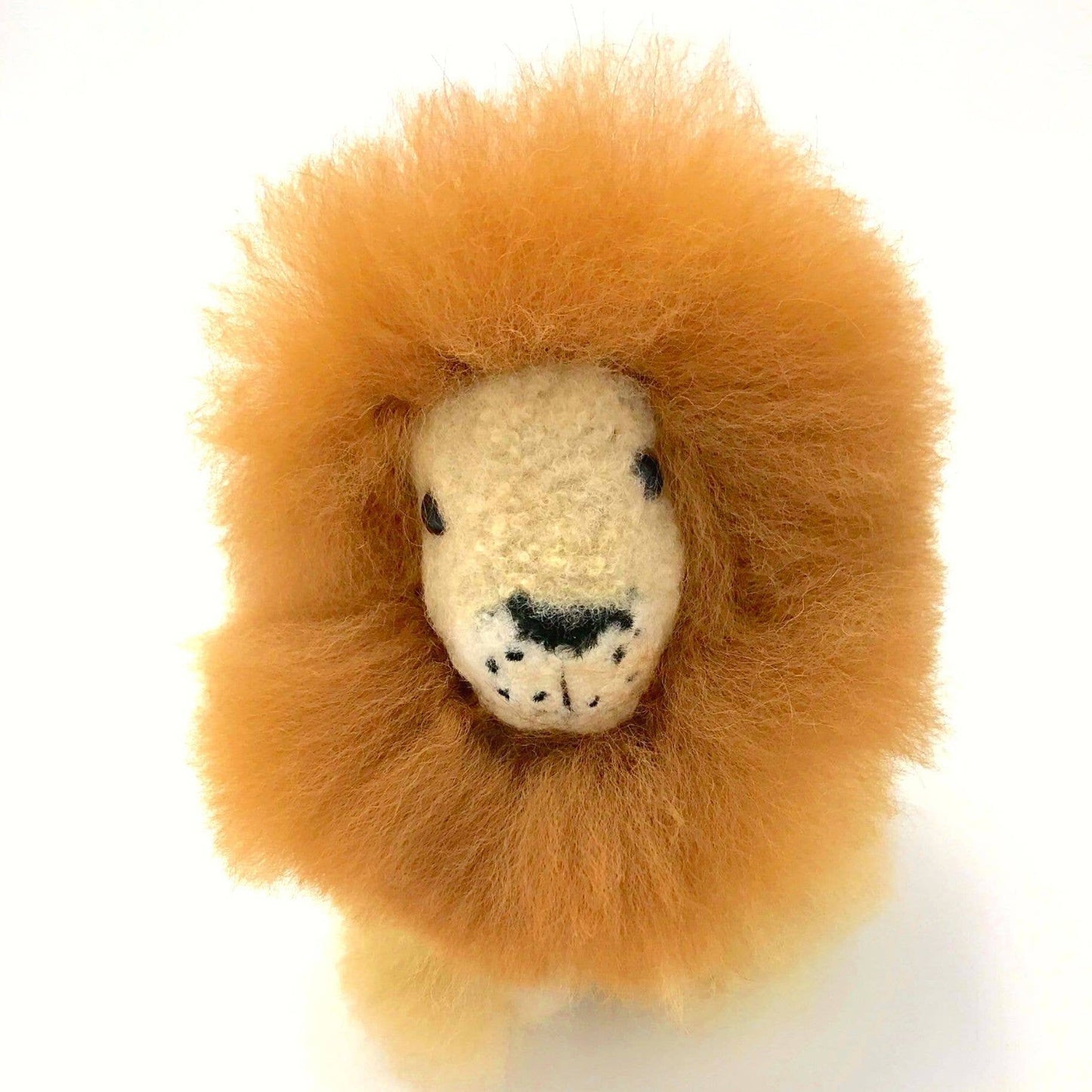 Alpaca Fur Lion Stuffed Animal
