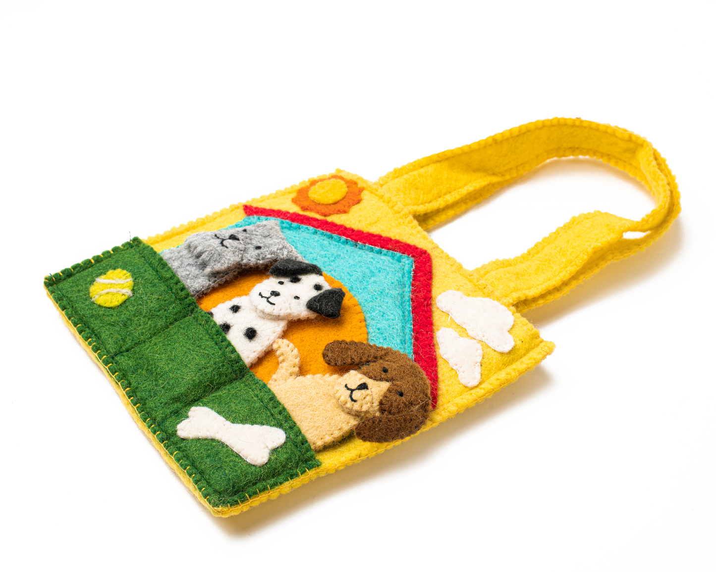 Felt Doggy Finger Puppet Bag