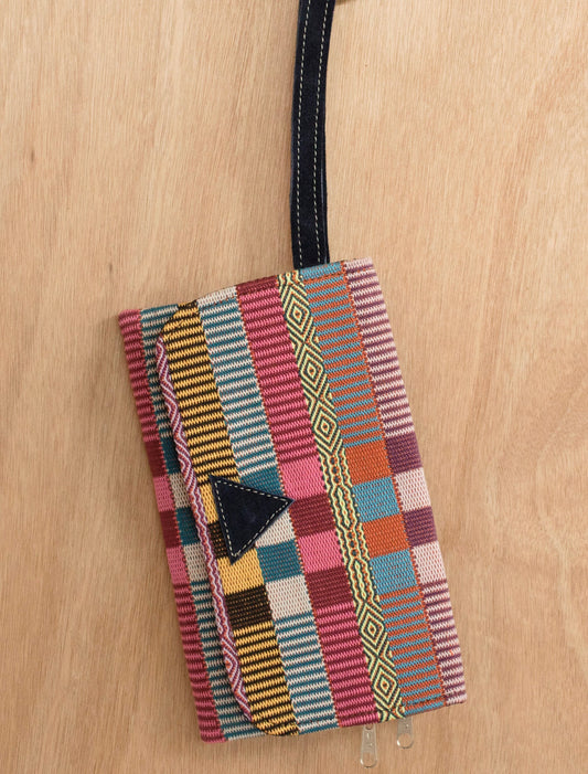 Woven Leather Clutch