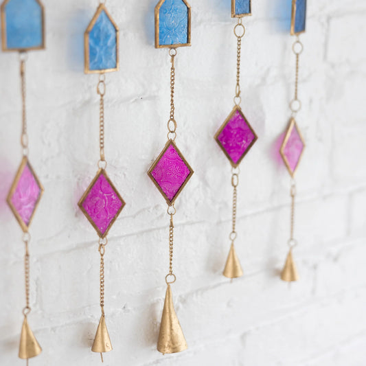 Dayamand Recycled Iron Glass Chime