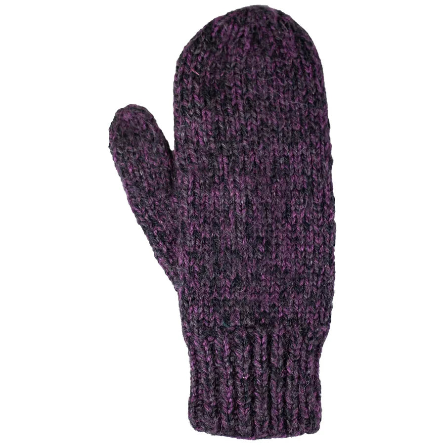Hand Knit Blended Mitten