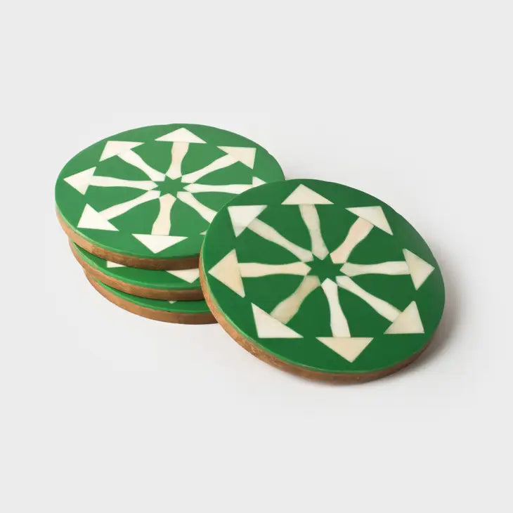 Green Arrow Coaster Set