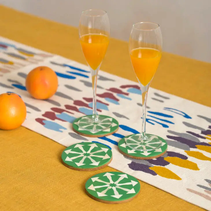 Green Arrow Coaster Set