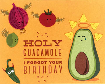 Holy Guacamole Belated Birthday Card