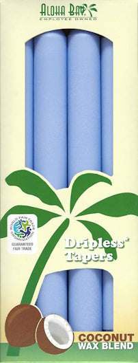 Light Blue Taper Candle Set