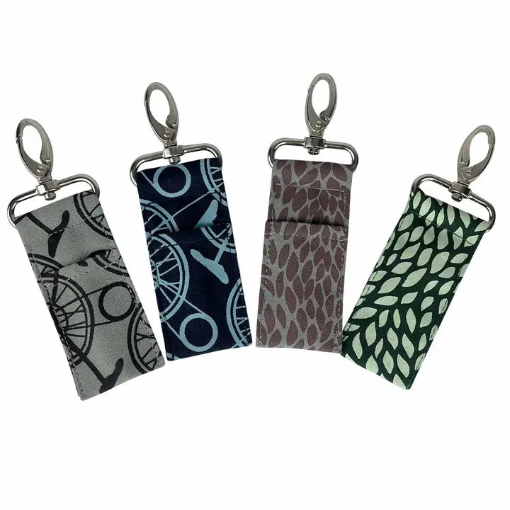Canvas Lip Balm Bag Clip On
