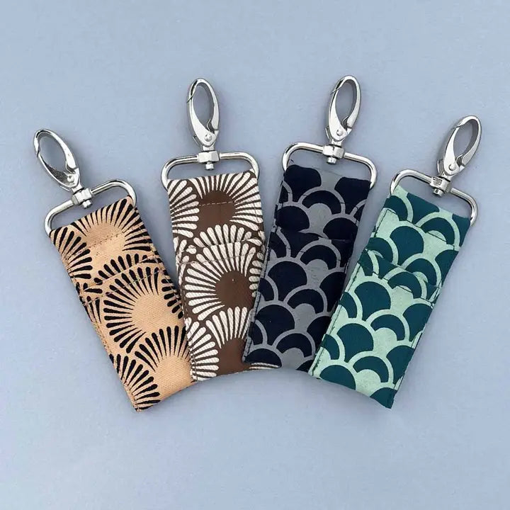 Canvas Lip Balm Bag Clip On