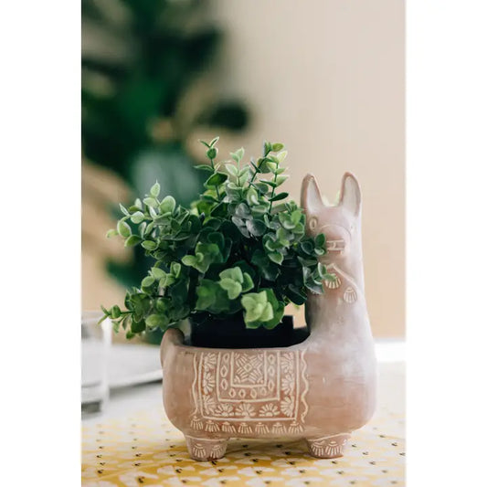 Llama Terracotta Planter