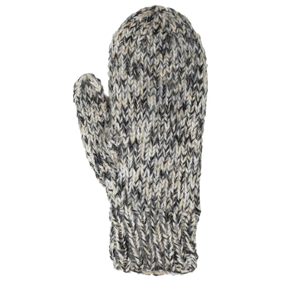 Hand Knit Blended Mitten